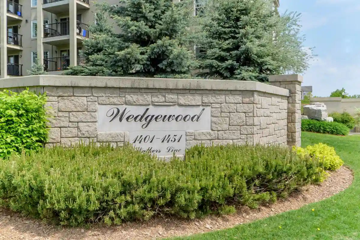 Entrance sign.