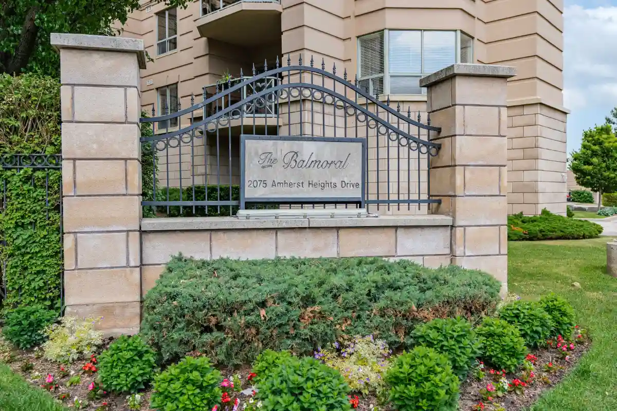 Entrance sign.