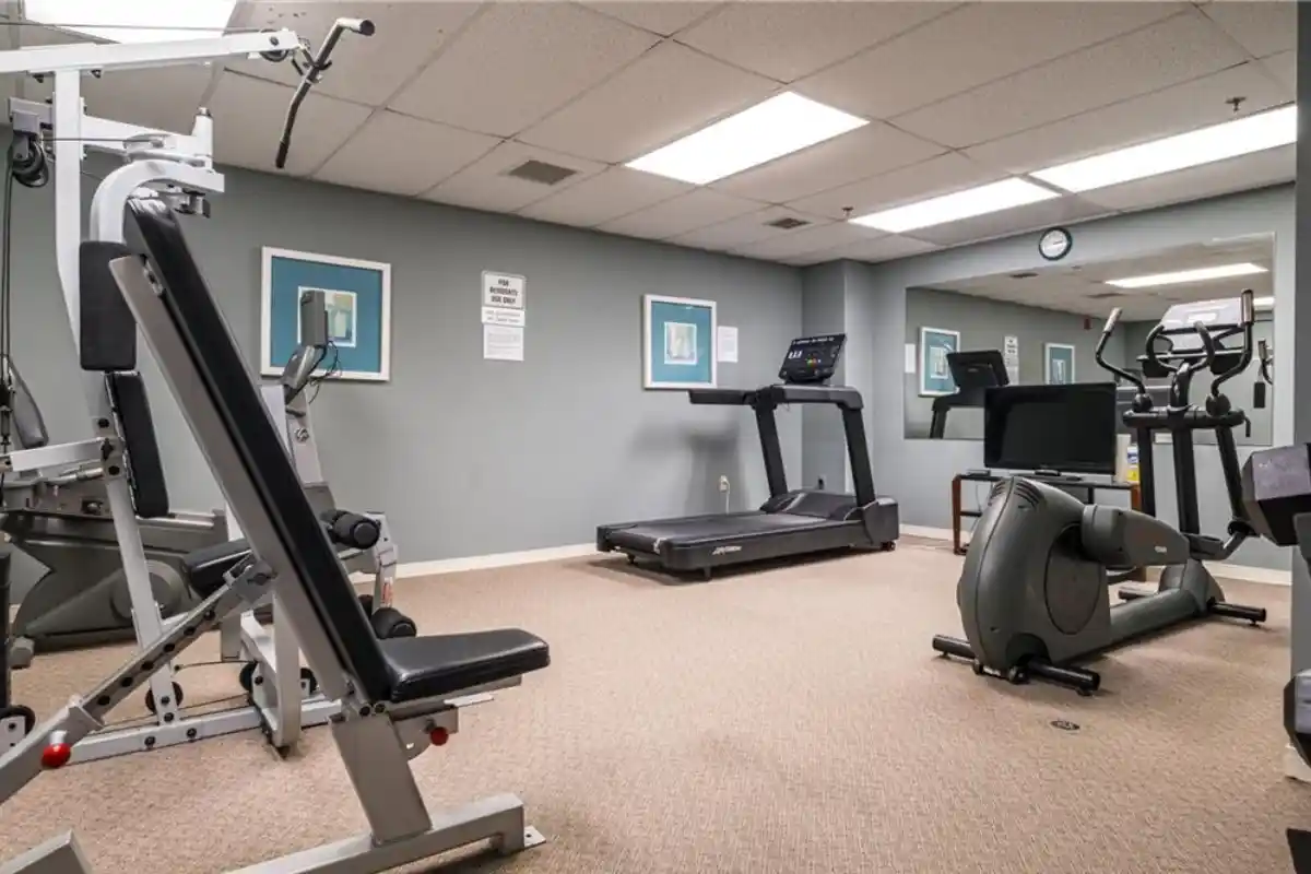 Fitness room.
