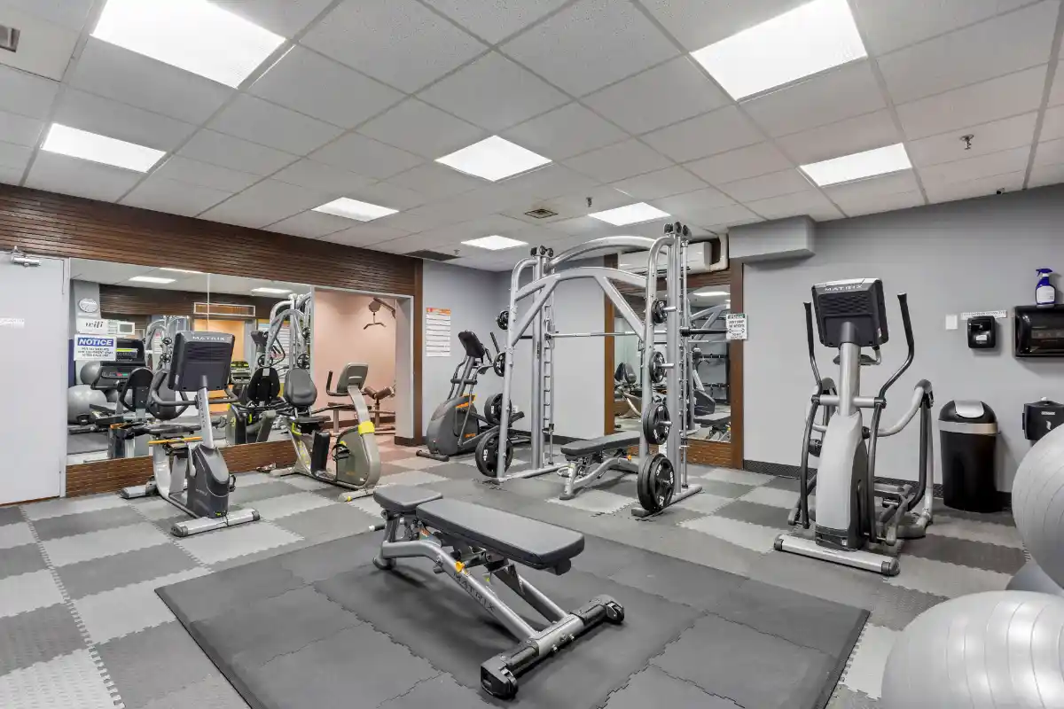 Fitness room.